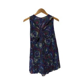 Sweet Pea Mesh Colorful Racer Back Tank Size Extra Large (XL)